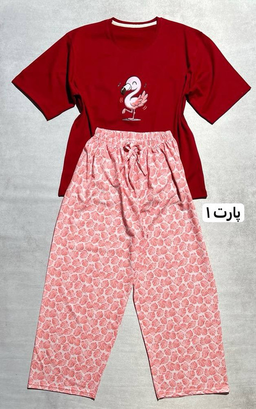 ست تیشرت باکسی و شلوار بگ
